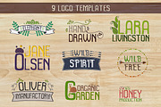 3 fonts and 9 logo templates, a Sans Serif Font by SwetTS (Thumbnail 5 of 5)
