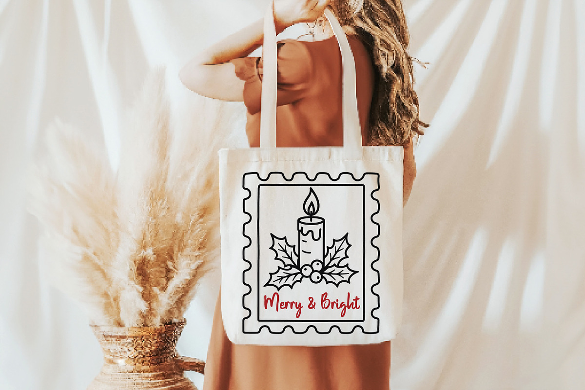 Christmas Candle Stamp PNG, an Illustration by Daily.Designs (Photo 6 of 6)