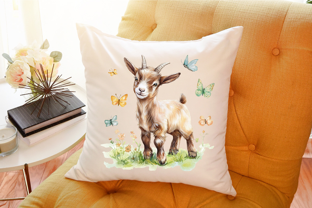 Cute Goat Clipart Baby Goat Png, an Illustration by Sublimation Artist (Photo 6 of 6)