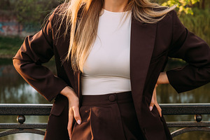 Female confidence outdoor portrait business woman, a Person Photo by Photo Drive Studio