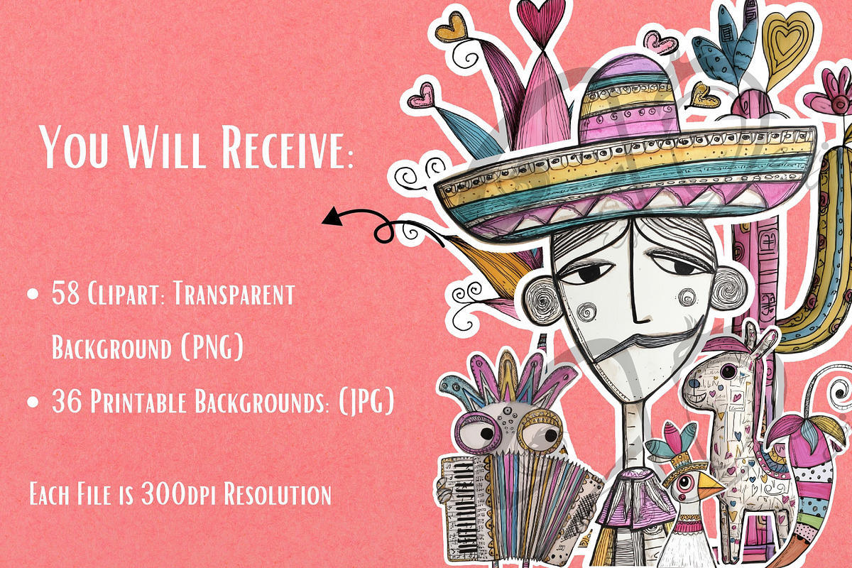 Mariachi Magic: playful Mexican, a Person Illustration by NiiiNArt (Photo 2 of 8)