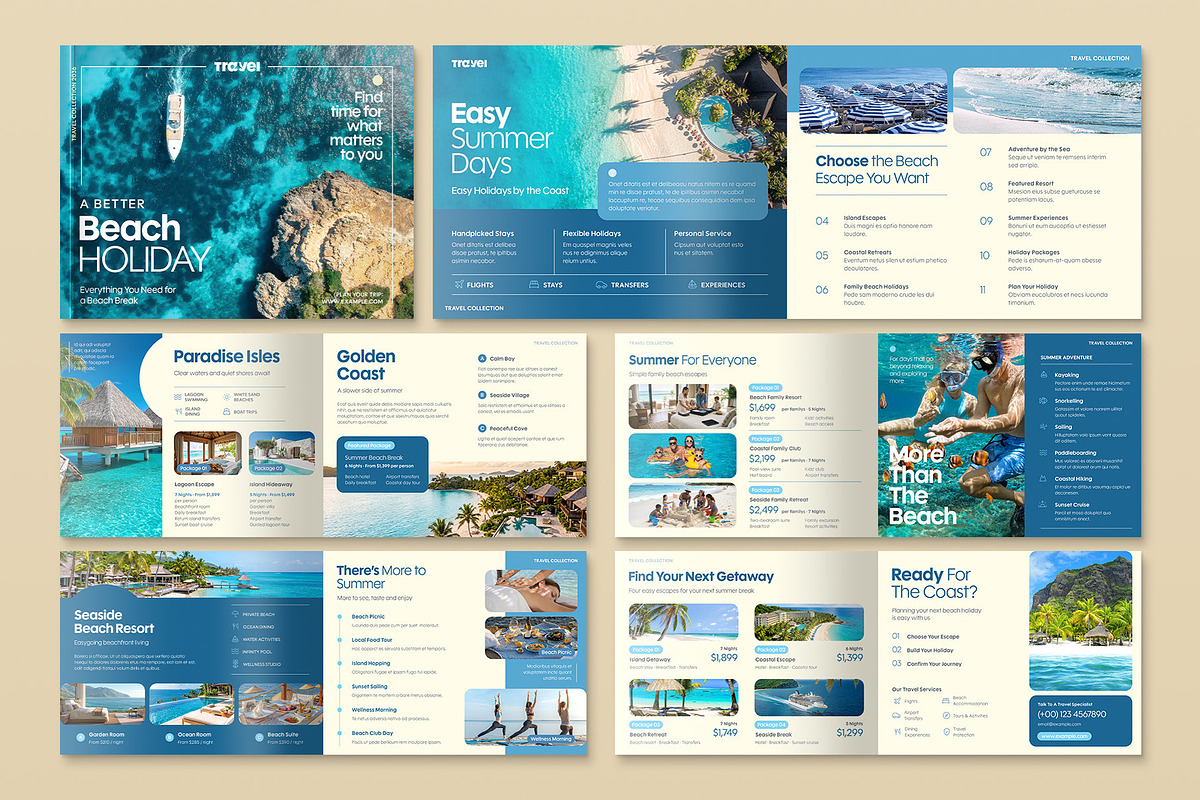 Landscape Travel Agency Brochure, a Brochure Template by BrandPacks (Photo 1 of 5)