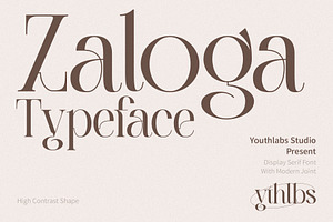 Zaloga Typeface - Display Serif