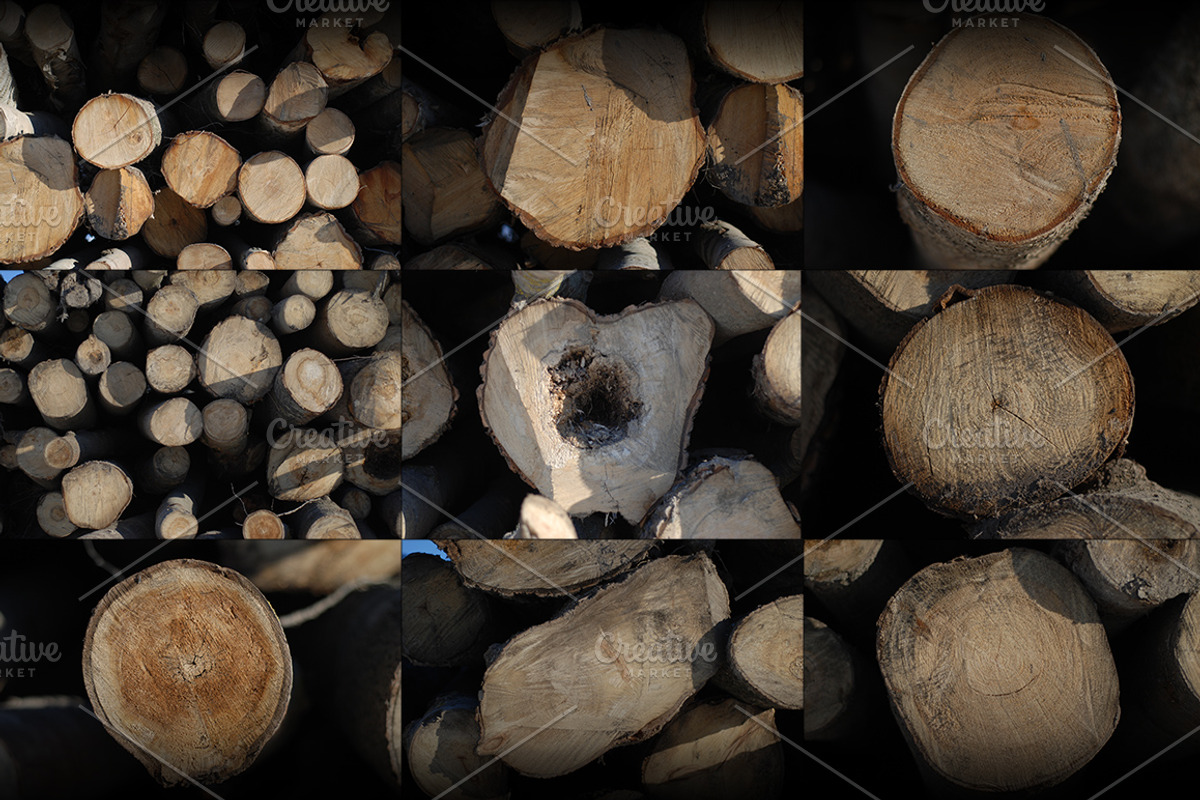 Log stack texture pack, a Texture Graphic by 4pixel (Photo 2 of 3)