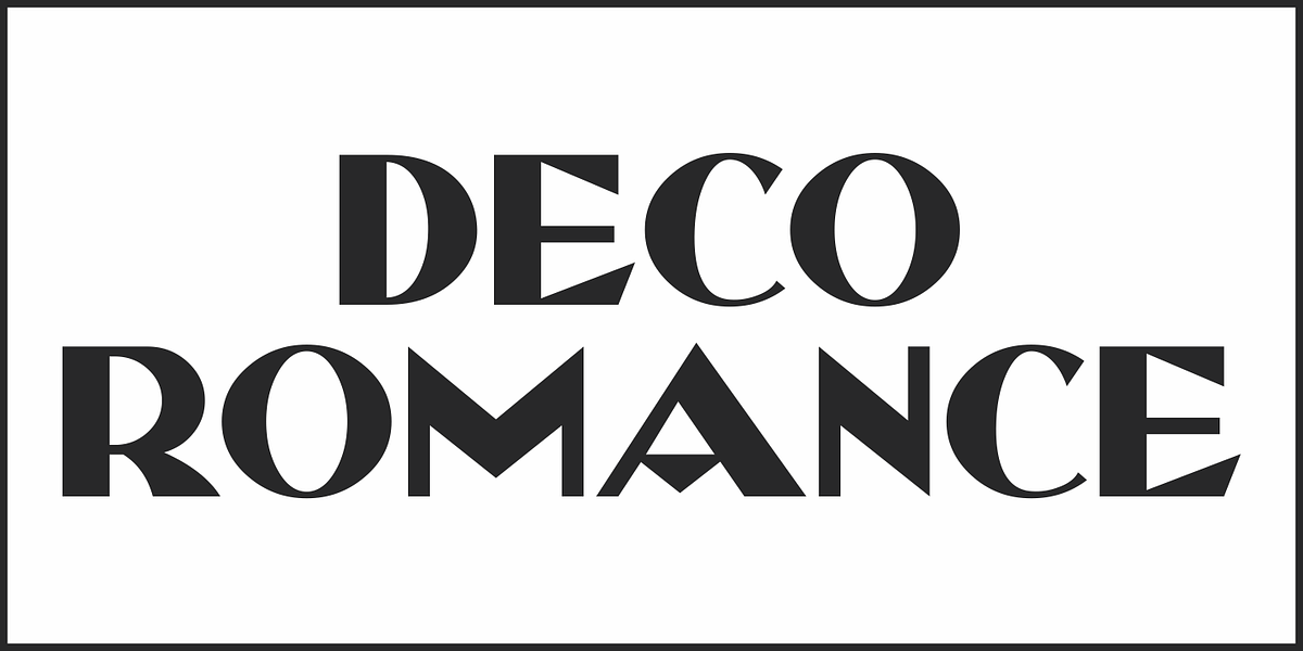 Deco Romance JNL, a Sans Serif Font by Jeff Levine Fonts (Photo 2 of 5)