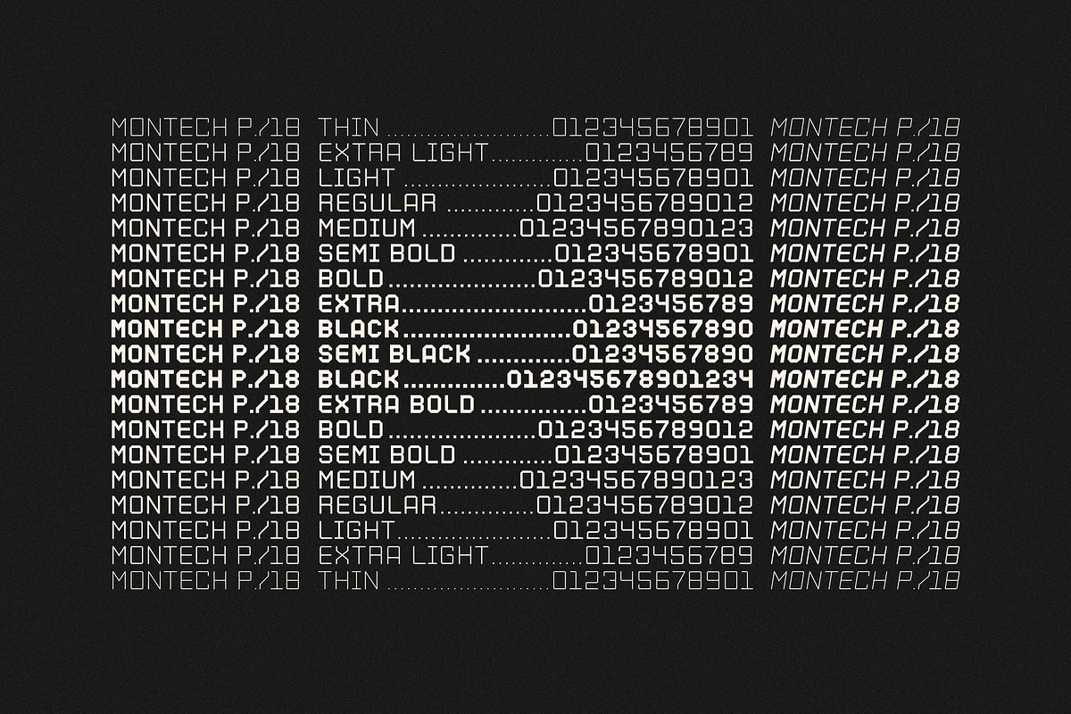 Montech P18, a Sans Serif Font by OWL KING (Photo 7 of 7)