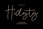 Hidesty Signature, a Handwritten Font by Eltypesstudio (Thumbnail 1 of 18)