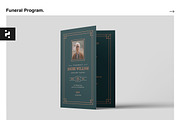 Funeral Program Template, an Invitation Template by Neermana (Thumbnail 1 of 4)