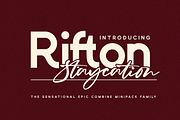 Rifton Staycation - Font Duo, a Handwritten Font by Haksen (Thumbnail 1 of 11)
