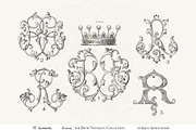 Antique Vintage Monogram Initial R, an Object Graphic by Antique Monograms (Thumbnail 4 of 4)