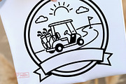 Simple Golf Logo Bundle, a Solid Icon by Tanya Kart (Thumbnail 2 of 9)