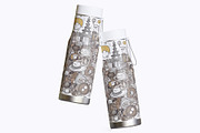 Reusable Water Bottle mockup part 01, a Packaging Mockup by Ambo Ampeng (Thumbnail 4 of 11)