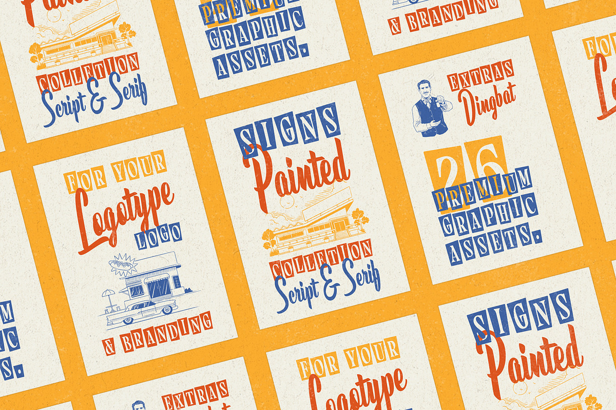 Signs Painted - Display Font, a Script Font by Edignwn Type (Photo 9 of 10)