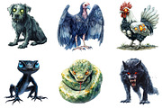 Scary Animals Sublimation, an Illustration by DreamArtGraphic (Thumbnail 3 of 3)