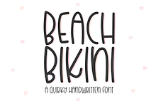 Beach Bikini | Fun Handwritten Font