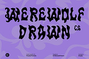 CS Werewolf Drawn, a Blackletter Font by Craft Supply Co. (Thumbnail 1 of 8)