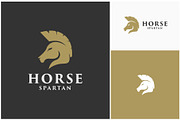 Horse Stallion Spartan Greek Logo, a Branding & Logo Template by ika trisiana (Thumbnail 1 of 2)