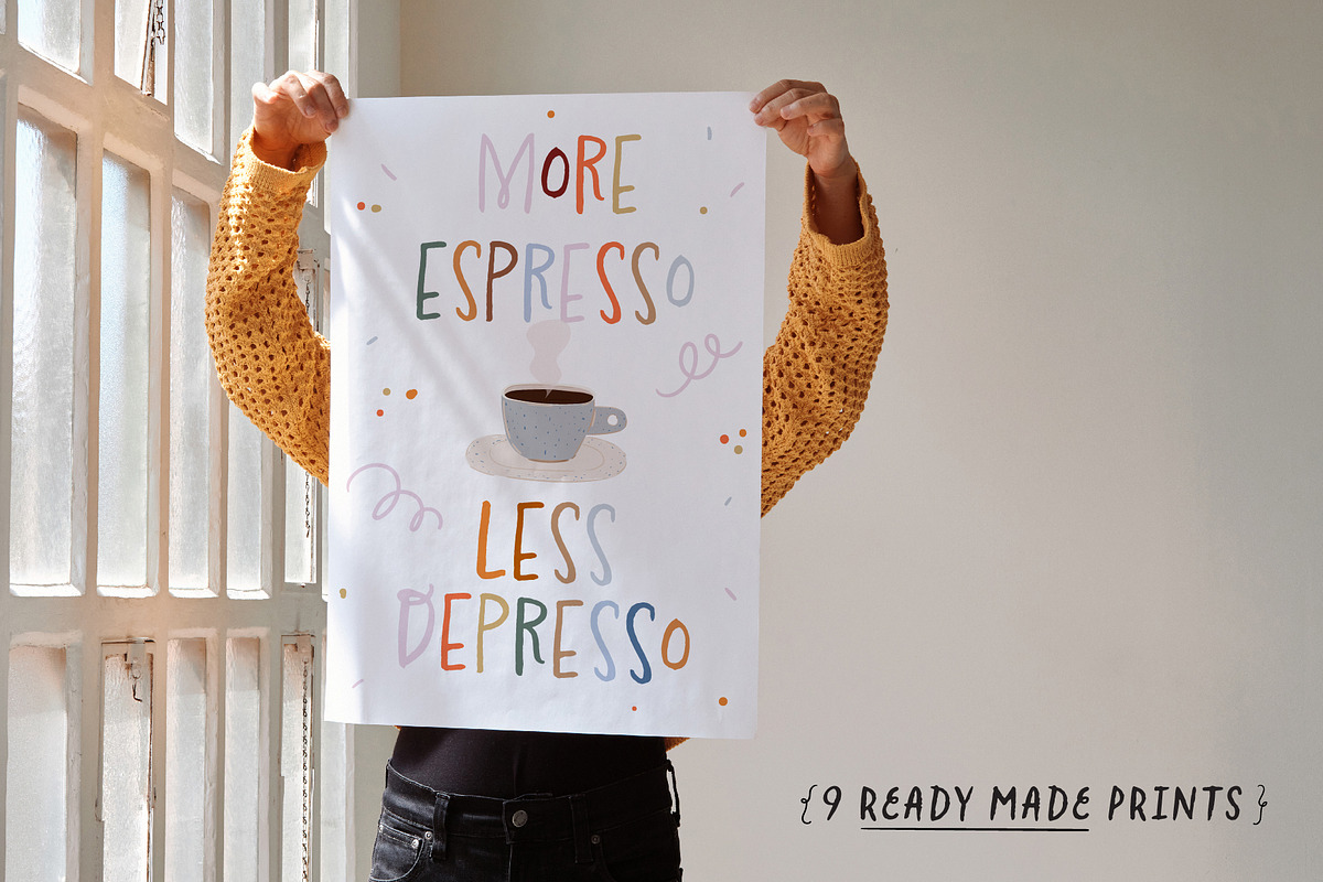 Coffee Lover & Coffeeshop Clipart, a Food Illustration by Ruslana Lubenets (Photo 9 of 16)