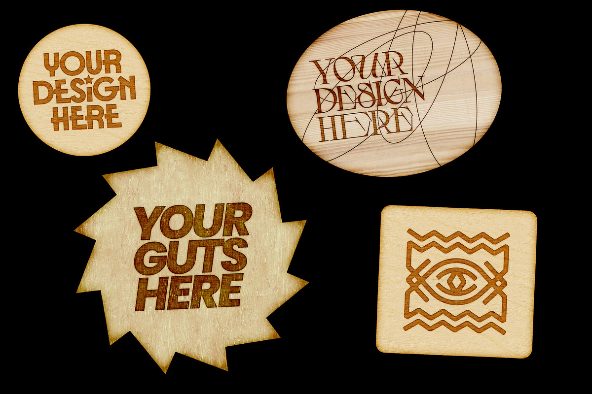 Wooden Badge Generator, a Product Mockup by BULBFISH (Photo 9 of 10)