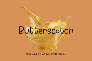 Butterscotch, a Handwritten Font by Sofia Skoog