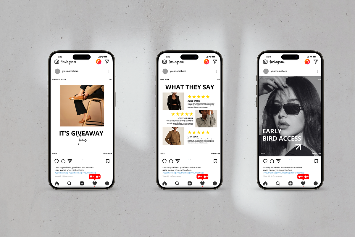 Felicya | Instagram Kit Canva, a Social Media Template by Spesifikstd (Photo 5 of 19)