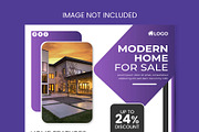 Real estate social media banner, a Decorative Illustration by Photoshop Action (Thumbnail 8 of 17)
