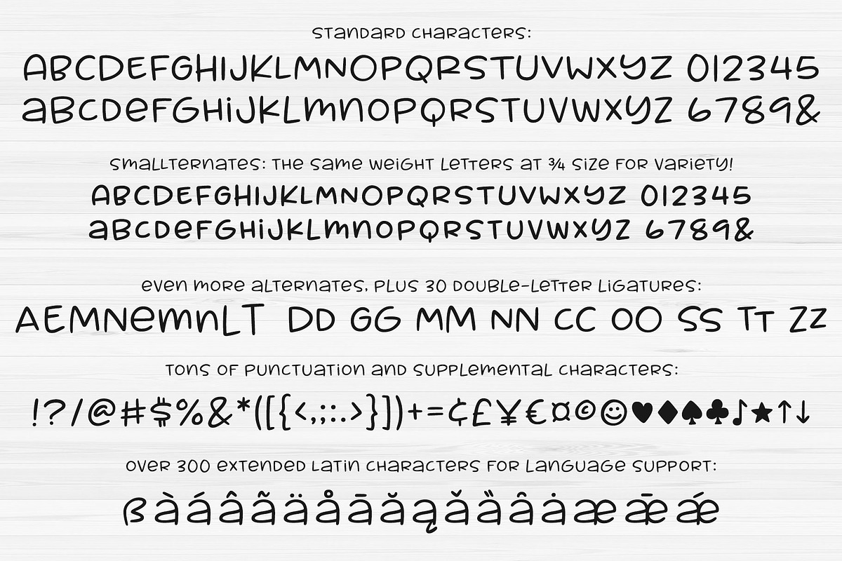Muggsy: a short stout fun font! preview 2