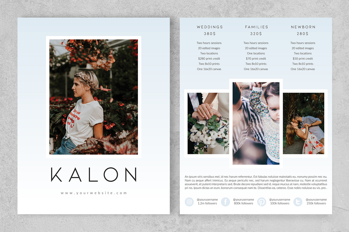 Pricing Guide, a Flyer Template by Eesome Design Studio (Photo 3 of 3)