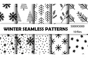 Winter and Christmas Seamless Patter, a Pattern Graphic by fancykeith (Thumbnail 1 of 3)