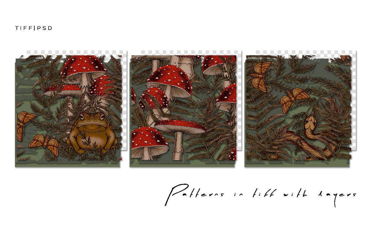 MIRACLE FOREST - patterns & motifs, an Animal Illustration by Liiafis (Photo 3 of 16)