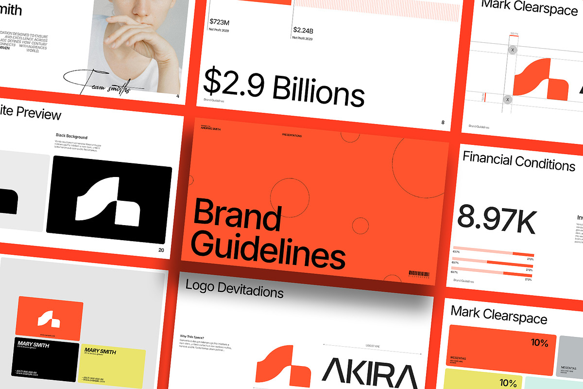 Professional Brand Guidelines Deck, a Branding & Logo Template by Templeste (Photo 1 of 8)