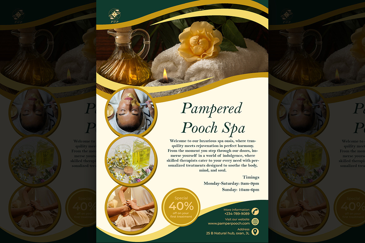 Luxurious Spa flyer template, a Flyer Template by kamalrawat_gd (Photo 1 of 2)