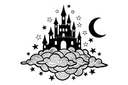 Fantasy Castle Cloud Moon Bundle, an Object Illustration by Gaye Art (Thumbnail 30 of 30)
