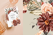Burgundy Dahlia Fall Collection, an Illustration by Olga Koelsch (Thumbnail 2 of 16)