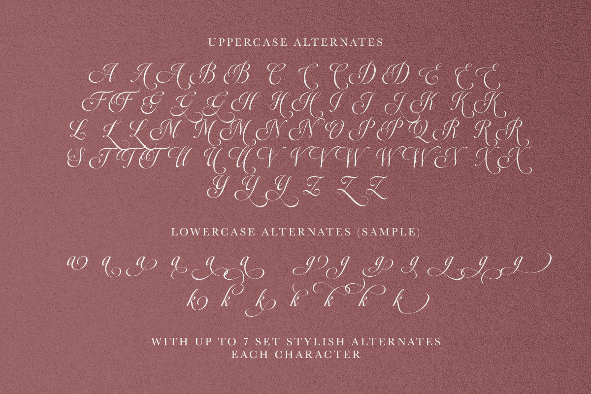 Mardigare - Luxury Script, a Script Font by Sarid Ezra (Photo 11 of 11)