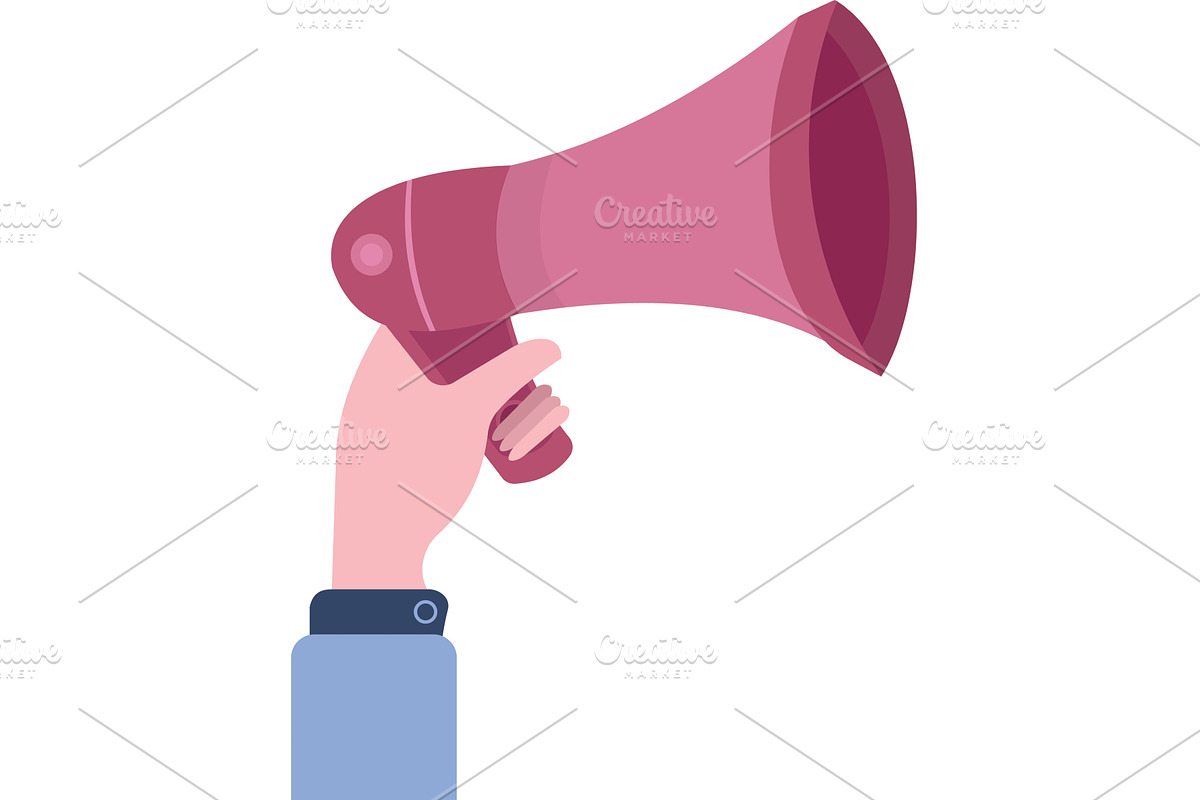 Marketing icon vector megaphone in, an Object Illustration by vectorpointstudio