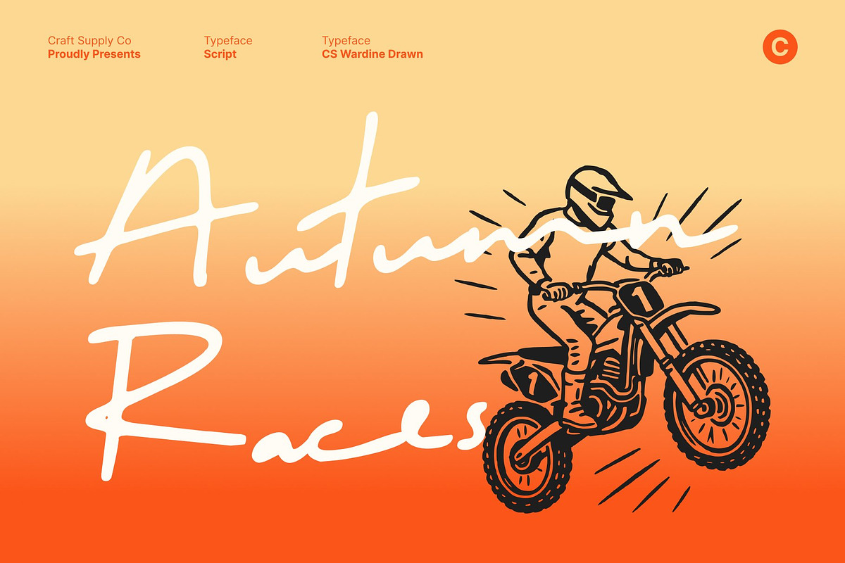 CS Wardine Drawn, a Script Font by Craft Supply Co. (Photo 7 of 8)