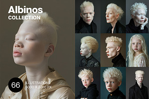 66 Albino persons, a Person Photo by Handmadefont