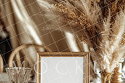 Boho 8x10 table sign number mockup, an Advertising Mockup by Blush Roses Print (Thumbnail 8 of 8)