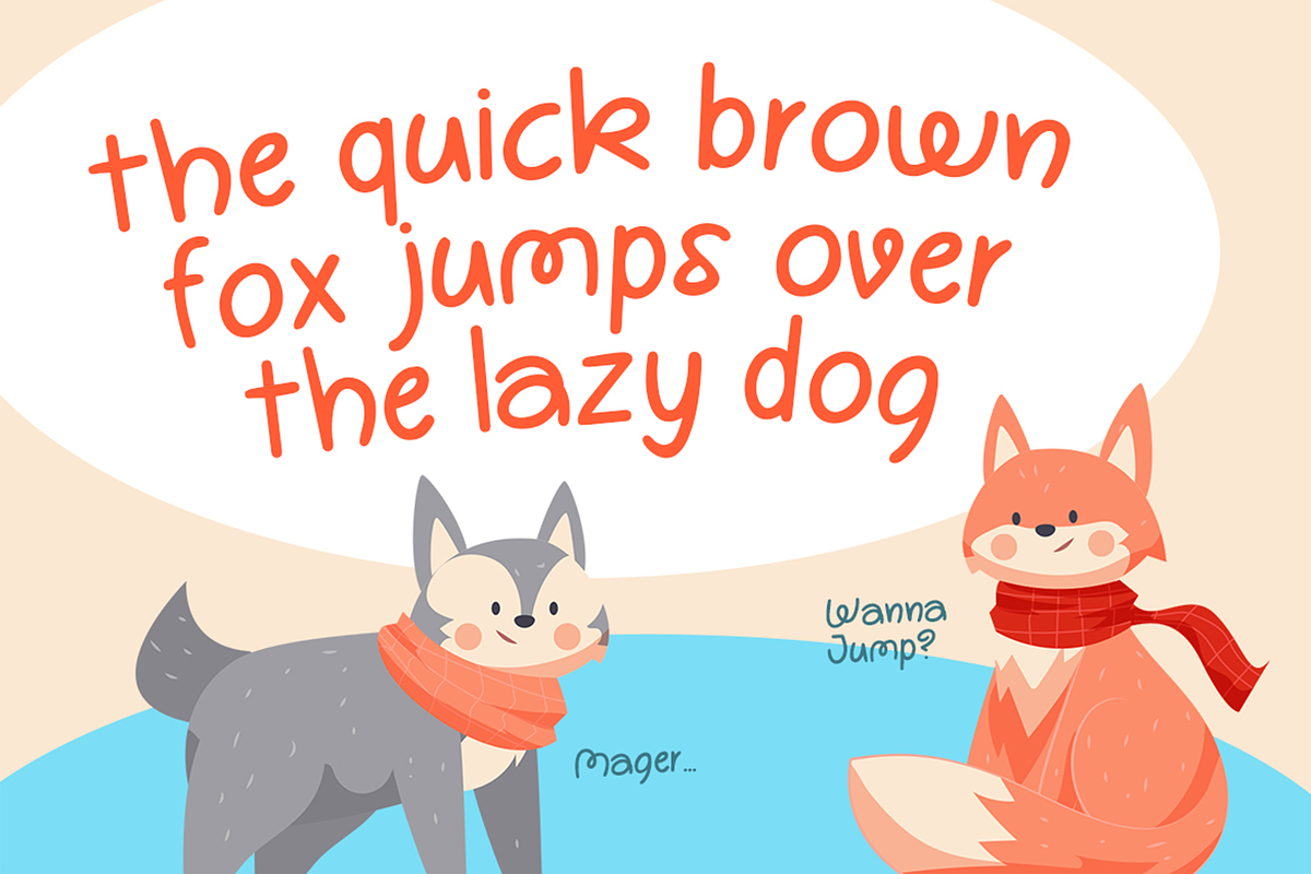 Dyolanan - Handwritten Playful Font, a Handwritten Font by Pekotype (Photo 5 of 11)