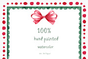 Watercolor Christmas Frames Clipart, an Object Graphic by Solo Art Original (Thumbnail 8 of 9)