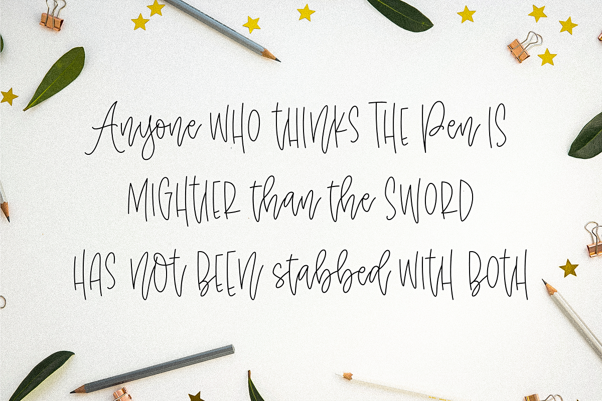The Notebook Collection Fonts preview 5