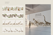 Dinosaur Skeletons Clip Art, an Illustration by Alena Sid (Thumbnail 12 of 13)
