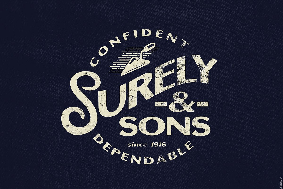 Badge Sans | Vintage Display, a Sans Serif Font by StudioWorks (Photo 10 of 10)