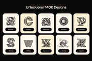 1400 Alphabet Letters Logo, a Solid Icon by Creative Stall (Thumbnail 5 of 34)