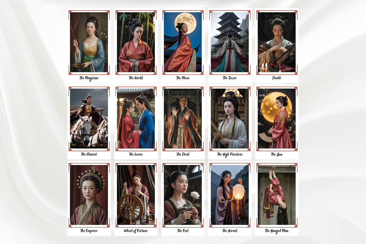 East Asian Tarot Card Deck, an Object Illustration by Mugio (Photo 2 of 6)