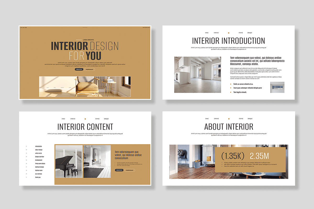 Interior Design Presentation, a Presentation Template by MightyDesign (Photo 2 of 8)