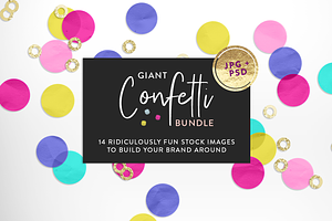 Giant Confetti Mockup Bundle