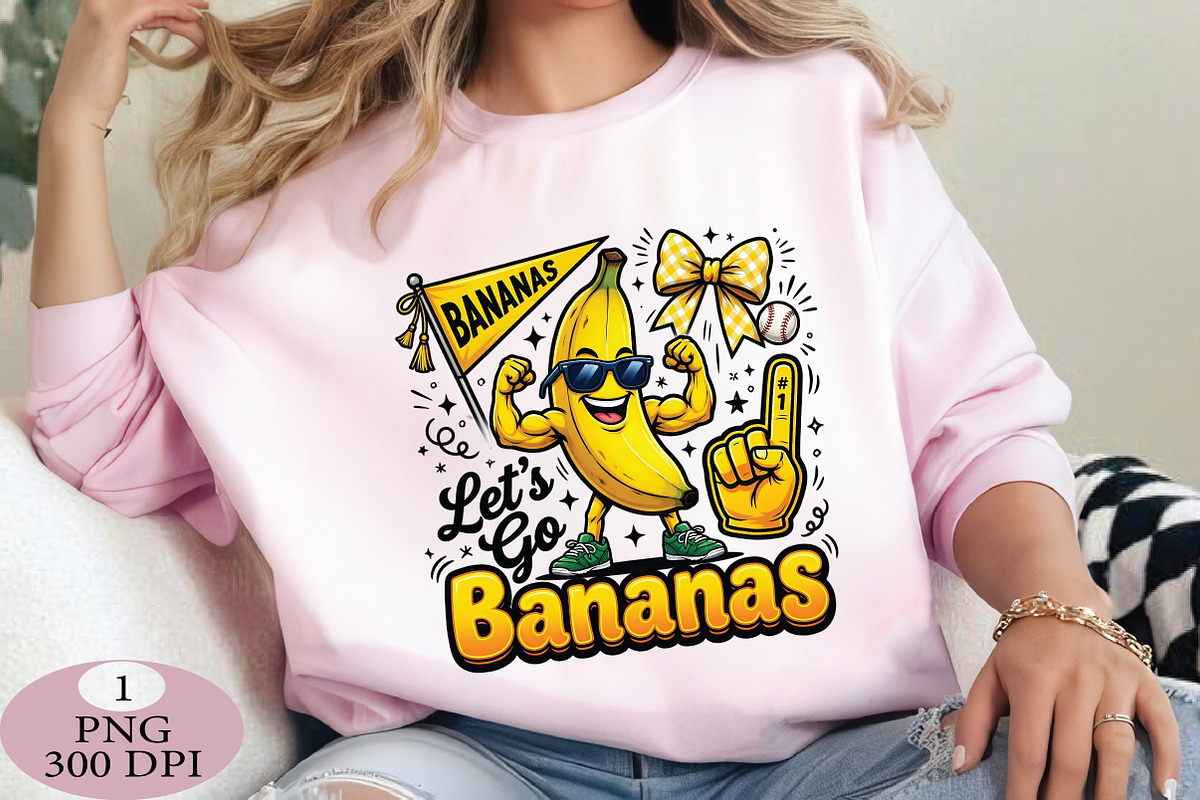 Lets Go Bananas PNG, an Illustration by Daily.Designs (Photo 3 of 5)