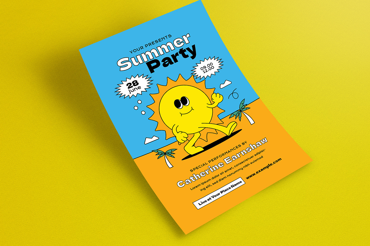 Summer Party Event Flyer, a Flyer Template by Guuver (Photo 3 of 3)